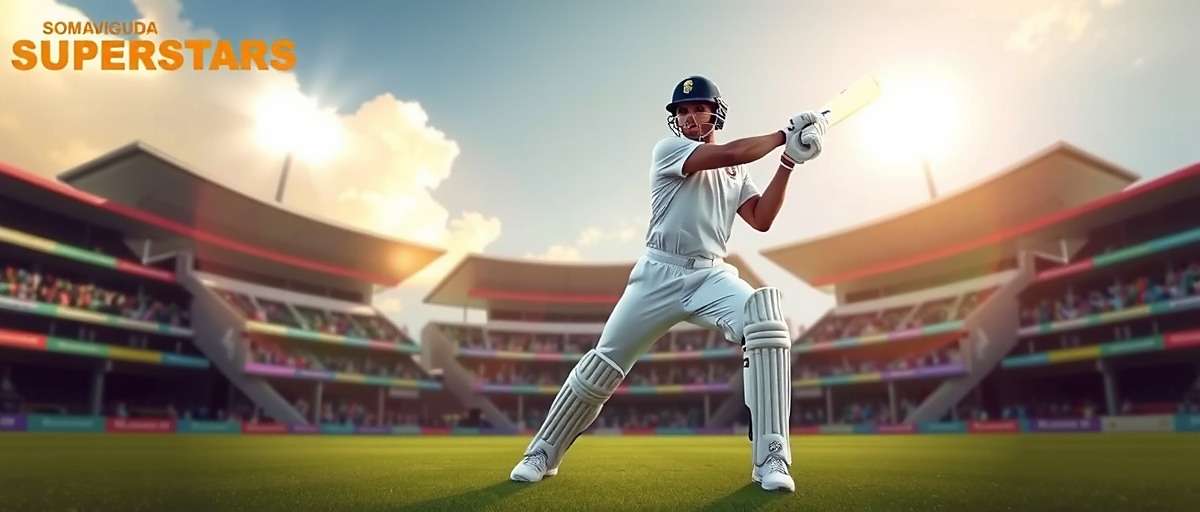 Somajiguda Superstars - Legends Mode Somajiguda Superstars Legends Mode showing virtual Sachin Tendulkar playing a cover drive