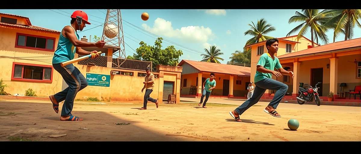 Somajiguda Superstars - Gully Cricket Experience Somajiguda Superstars gameplay showing street cricket match with boys playing in an Indian neighborhood