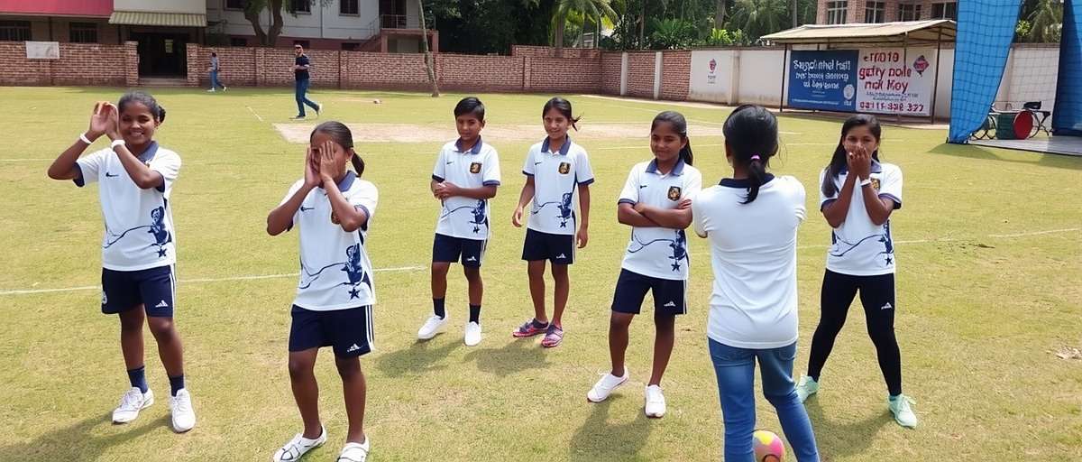 Somajiguda Superstars - Promoting Women's Cricket Girls cricket team in Mumbai practicing skills they learned from Somajiguda Superstars
